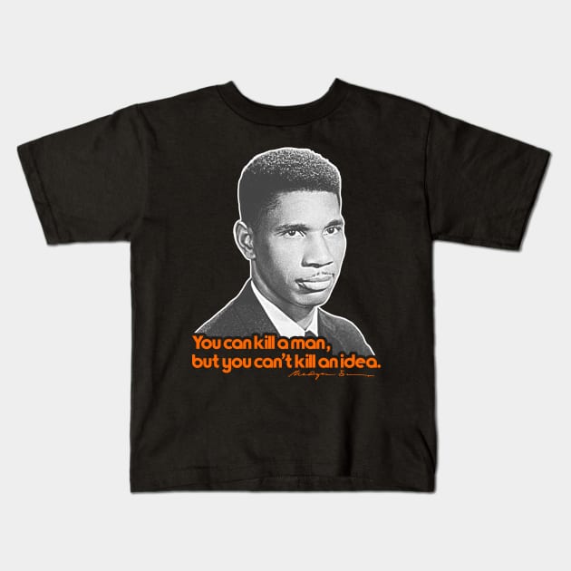 Medgar Evers // Civil Rights Icon Tribute Kids T-Shirt by darklordpug